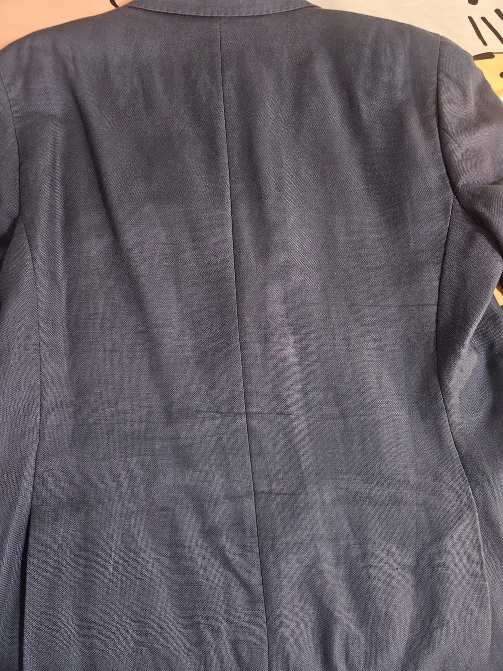 Tailorbyrd Men's Blue Single-Breasted Sport Coat with Patterned Lining